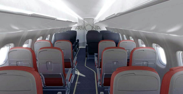 Geven S.p.A. 社がSABICイノベーティブプラスチックスのLexan* XHRシートをカリビアン航空の「アルモニア」インテリアの新しい座席に採用