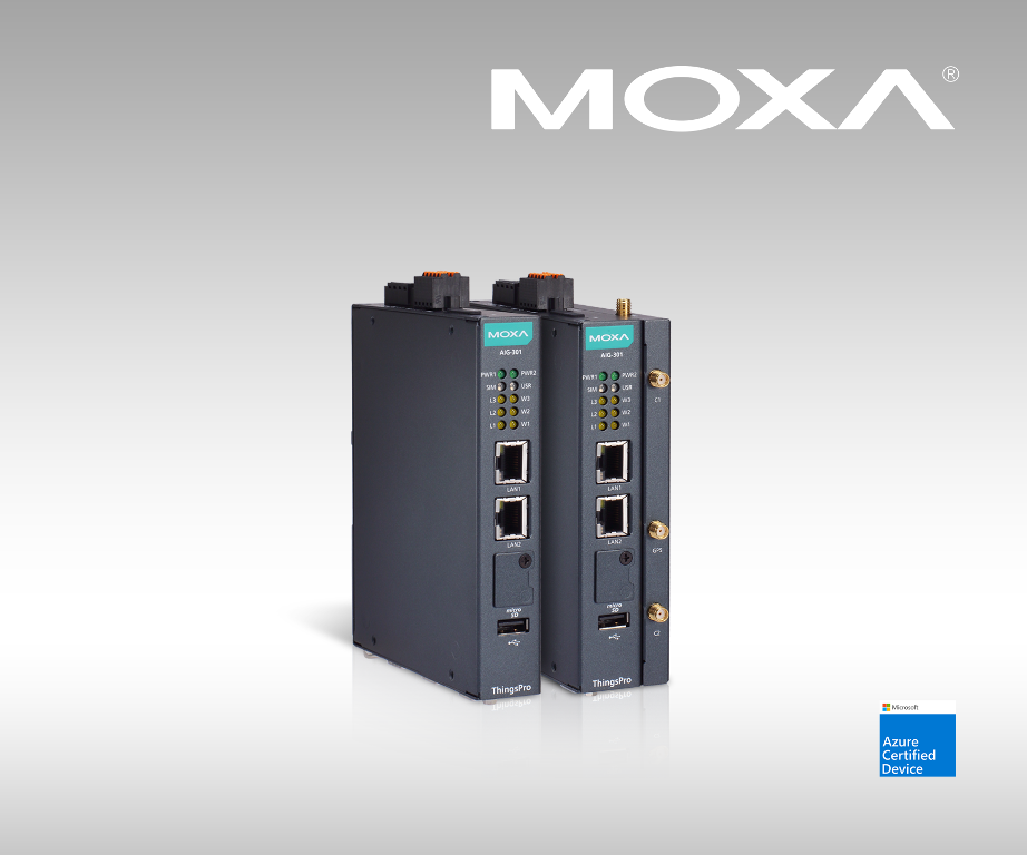 Moxa_Azure IoT Edgeを統合したIIoTゲートウェイAIG-300シリーズを発表