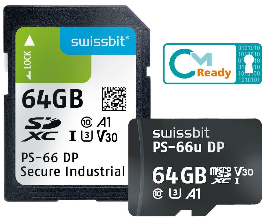 PS-66 Memory cards featuring CmReady License protection