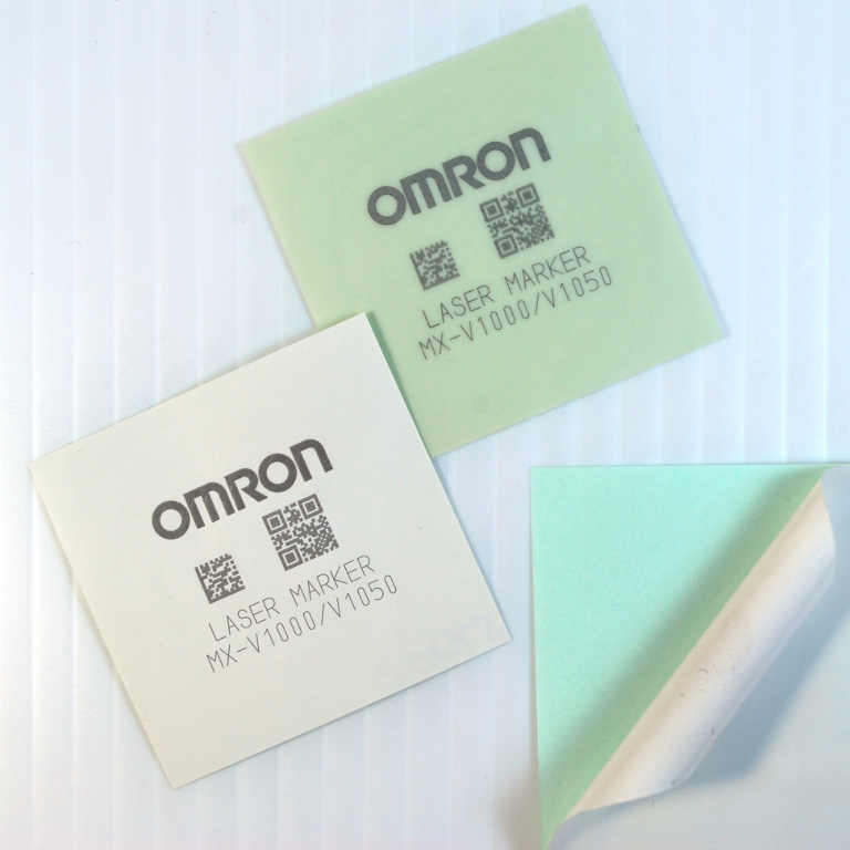 APTIVR Filmsを基材に用いたレーザマーキング用粘着ラベル