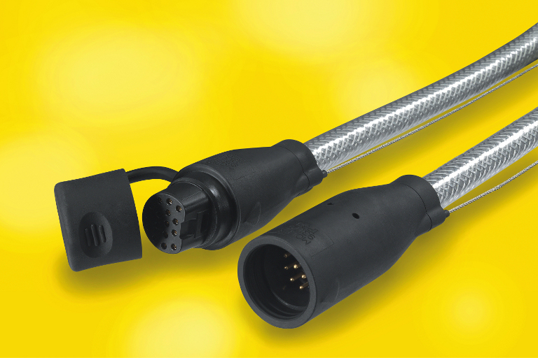 パッシブセーフティポールコネクターシステム（防水オス&メスコネクター、ケーブル一体成型）